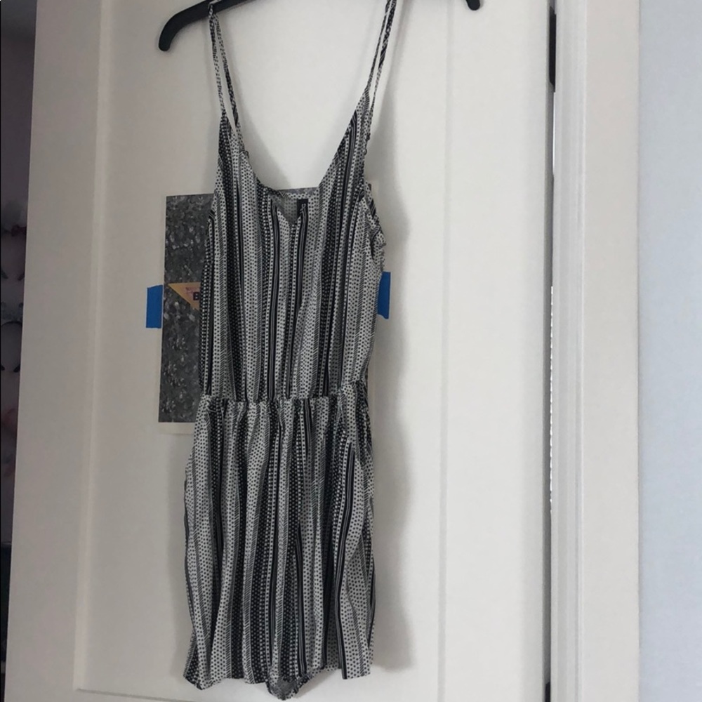 Striped romper with shorts